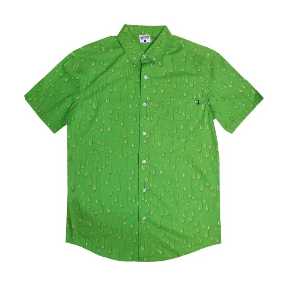 CREEPY CO Retired Green Slime Unisex Button Up Alt/Indie Fashion